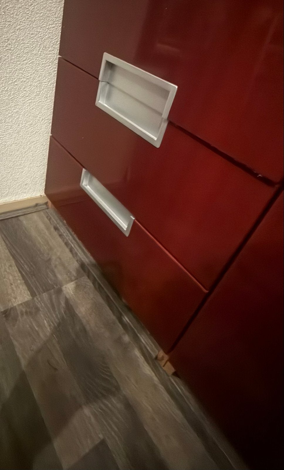 Gratis pax deuren met lades en deuren, hoogglans rood, Ophalen, Kunststof, 100 tot 150 cm, 200 cm of meer