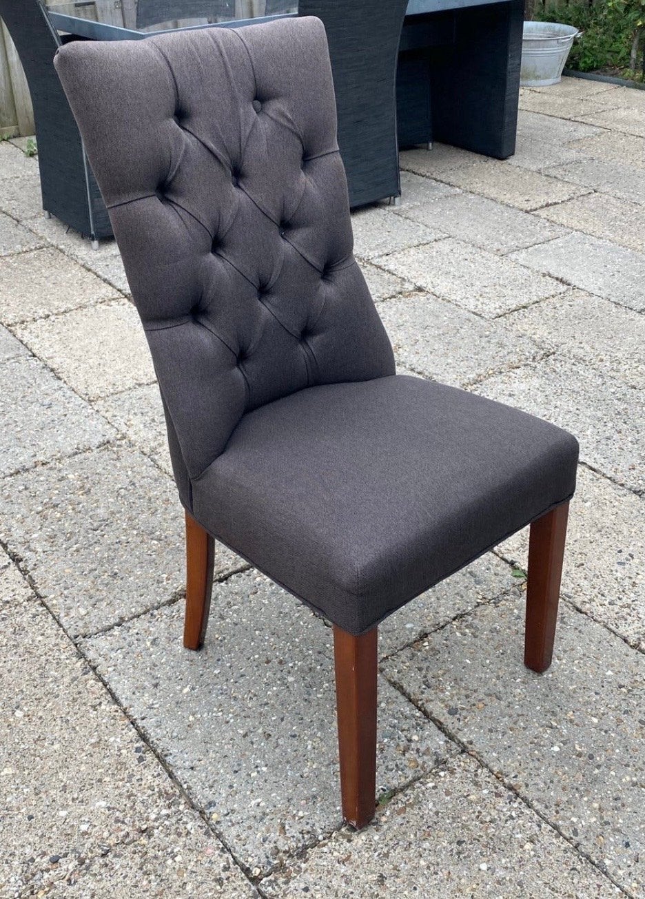 6 Antraciet Eetkamerstoelen - Stijlvol en Comfortabel, Huis en Inrichting, Stoelen, Ophalen, Gebruikt, Grijs, Vijf, Zes of meer stoelen
