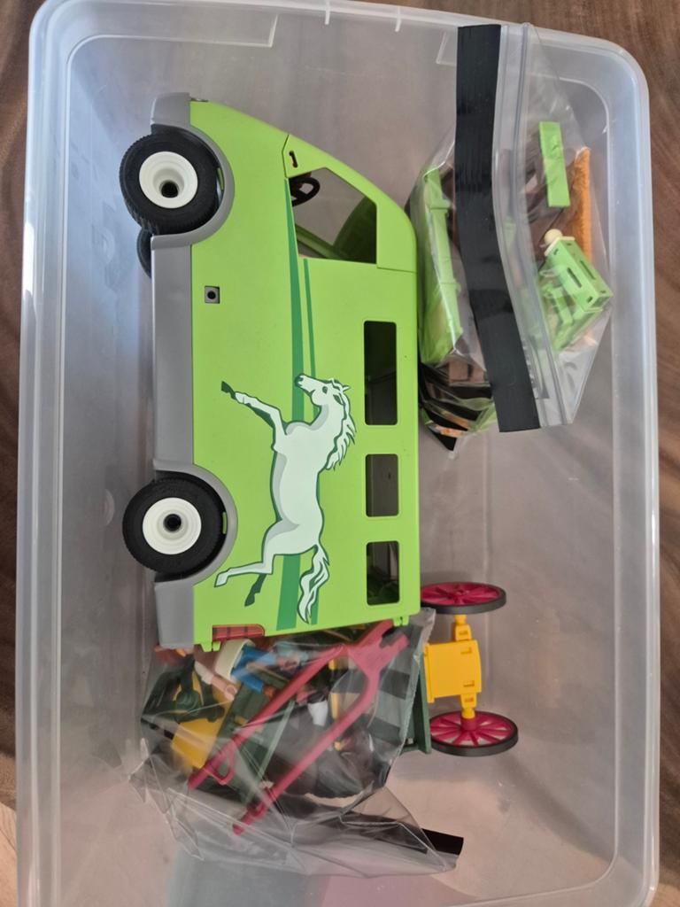 Playmobil paardentrailer, paard & wagen, spirit, Ophalen of Verzenden, Zo goed als nieuw