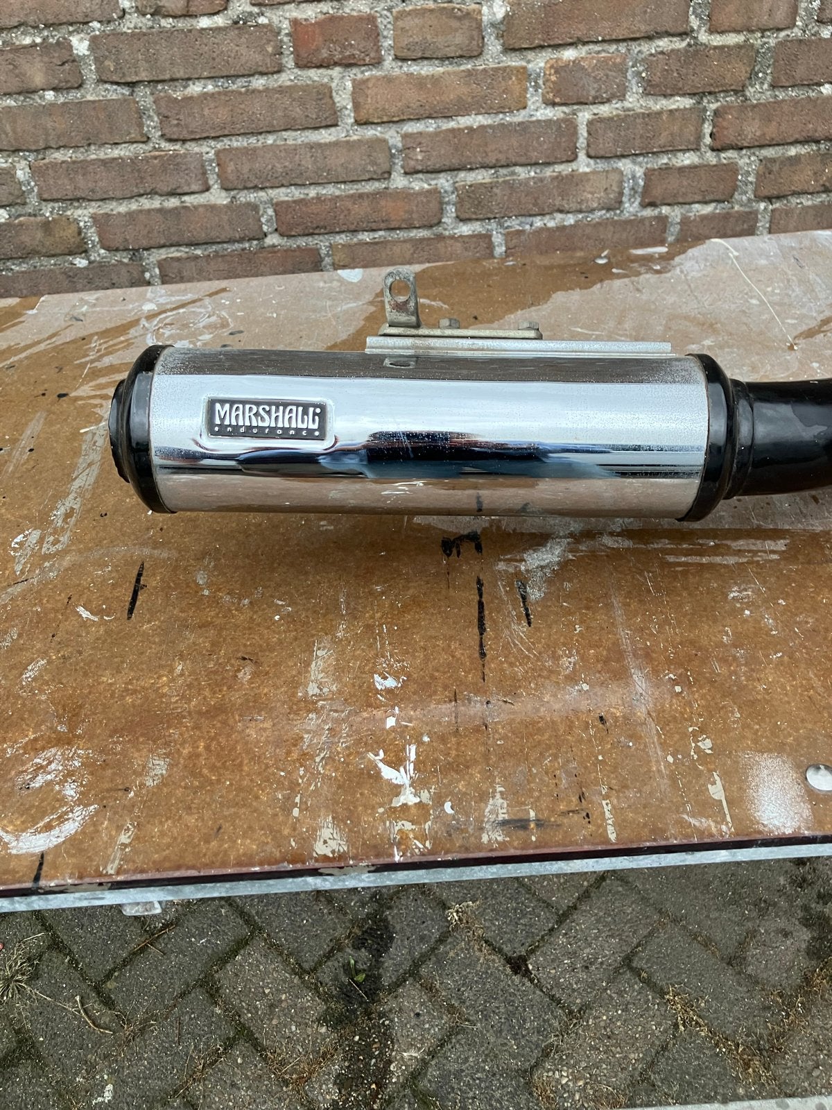 Marshall uitlaat voor motorfiets, Motoren, Ophalen of Verzenden, Gebruikt