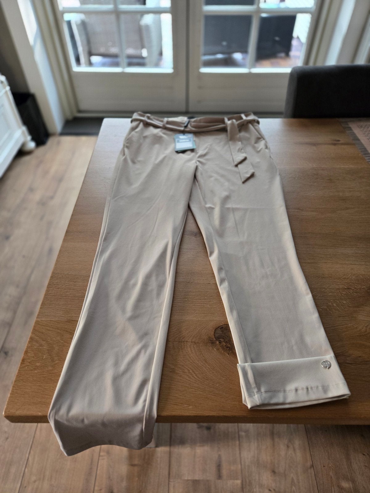 My Pashion travelstof broek, Kleding | Dames, Beige, Maat 46/48 (XL) of groter, Nieuw, Ophalen of Verzenden