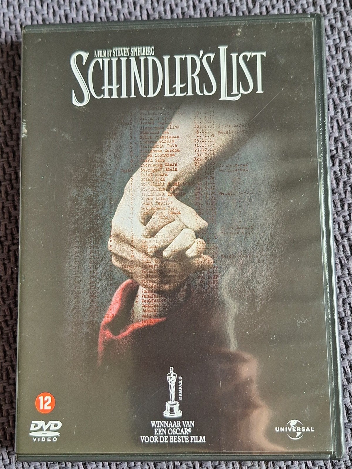 Schindler's List DVD, Vanaf 12 jaar, Ophalen of Verzenden, Zo goed als nieuw, Oorlog