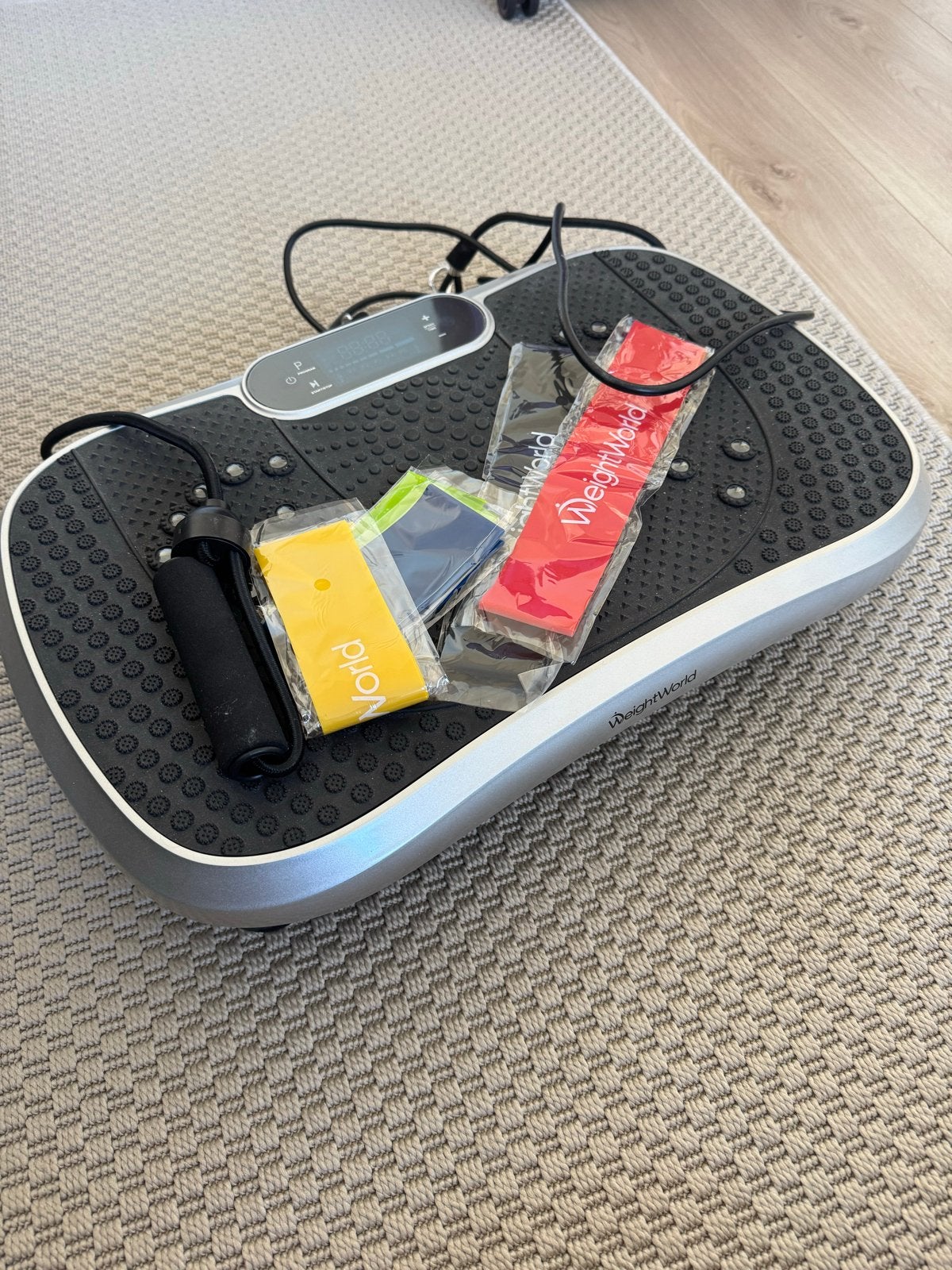 WeightWorld Trilplaat met accessoires, Kunststof, Trilplaat, Armen, Ophalen of Verzenden