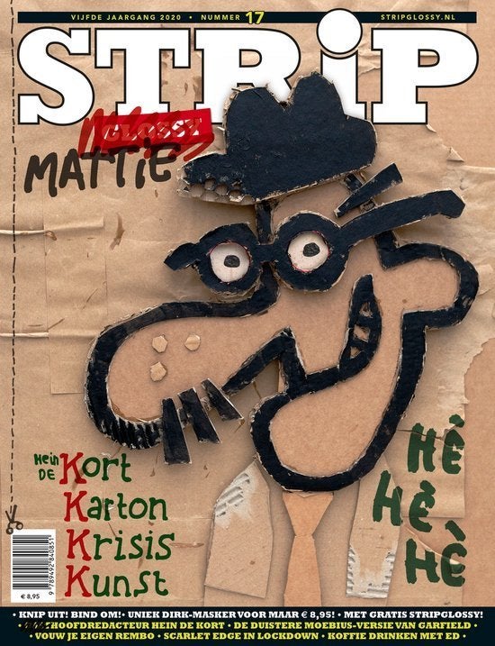 StripGlossy 17 - Hein de Kort Karton Krisis Kunst(S7), Boeken, Hein de Kort, Verzenden, Eén stripboek, Zo goed als nieuw