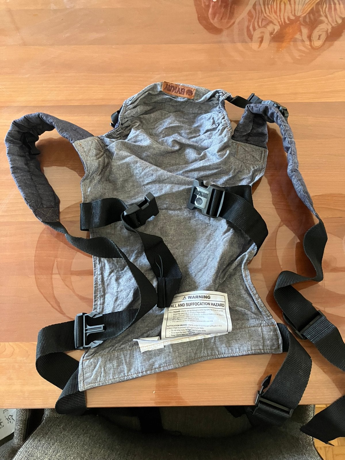 Draagzak BYKAY + ByKay Teddy Inlay Taupe, Ophalen, Zo goed als nieuw, Draagzak, Overige merken