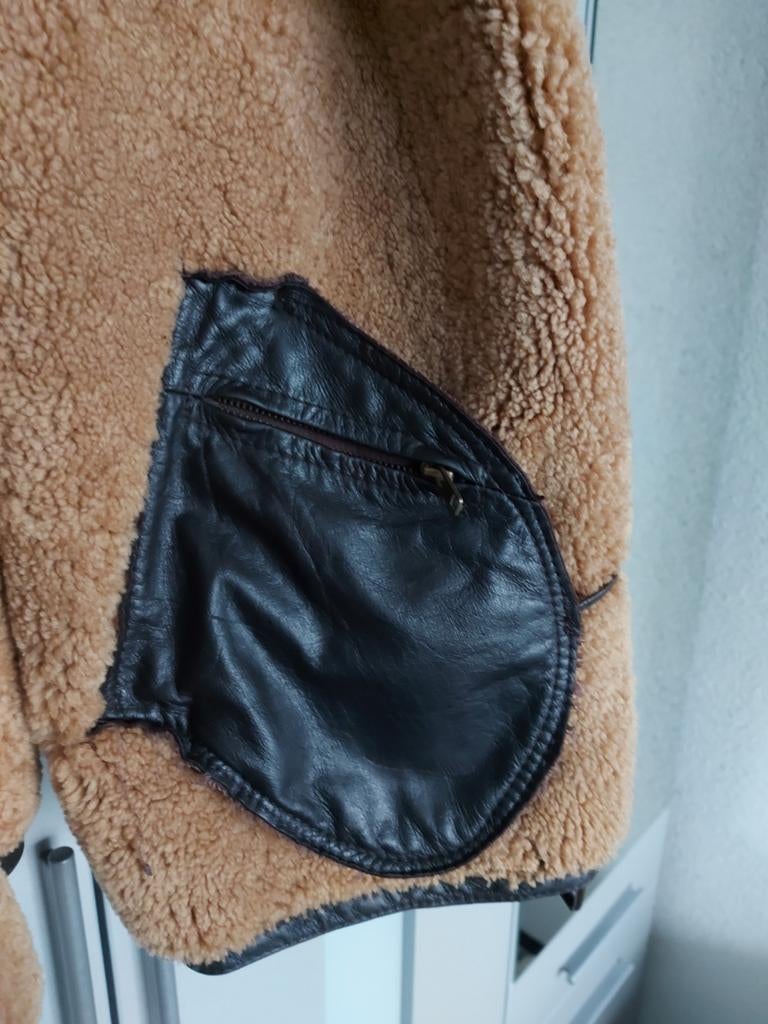 Te koop PME lederen piloten jack, Kleding | Heren, Jassen | Winter, Ophalen of Verzenden, Zo goed als nieuw, Overige maten, Bruin