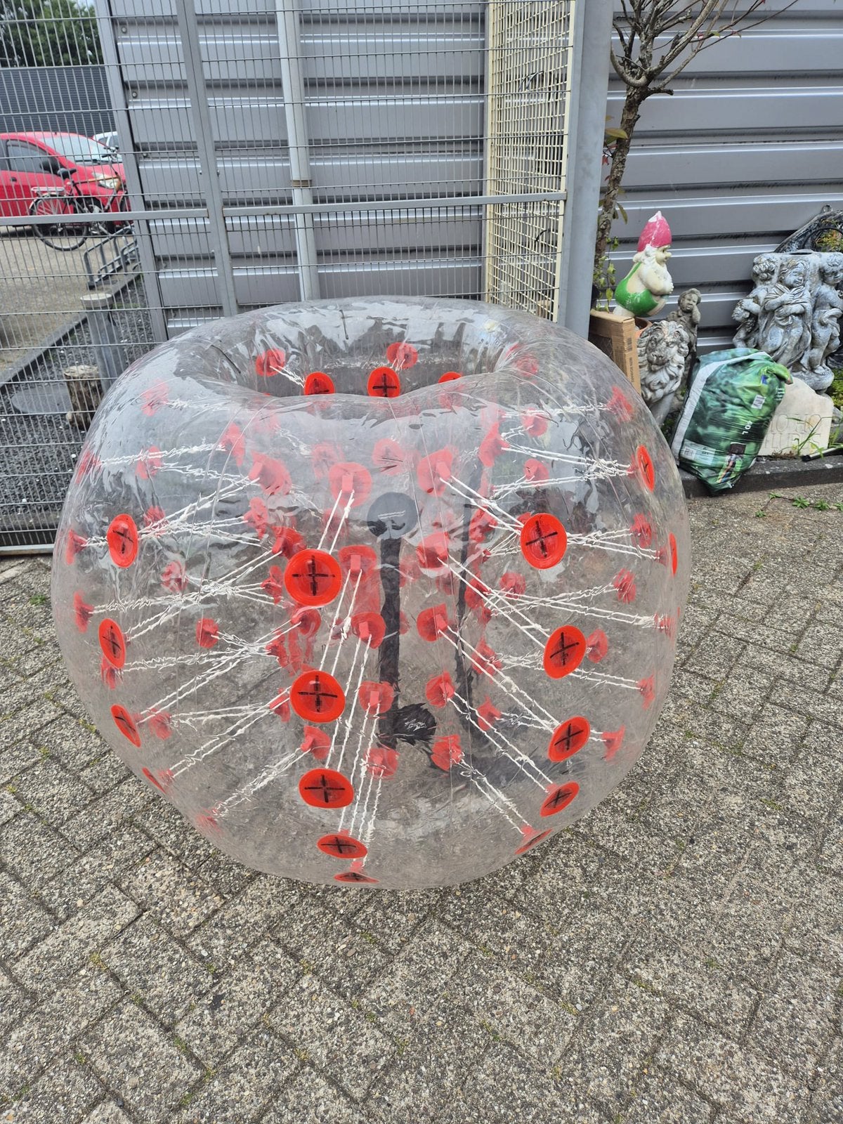 Opblaasbare bump / Bumperballen - 5x rood 5x groen, Ophalen of Verzenden, Gebruikt
