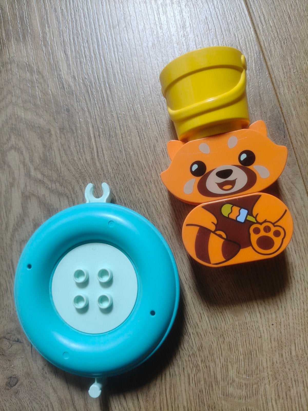 lego duplo rode panda bad, Ophalen of Verzenden, Zo goed als nieuw, Complete set, Duplo