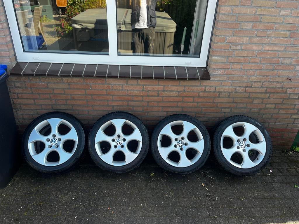 Golf GTI Detroit 5x112 17 inch, Auto-onderdelen, Banden en Velgen, Ophalen, Gebruikt, 17 inch, Band(en)