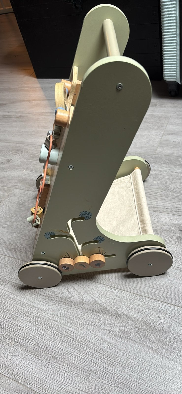 Houten loopwagen met activiteitenbord Little Dutch, Ophalen, Zo goed als nieuw, Overige typen, Met wieltjes