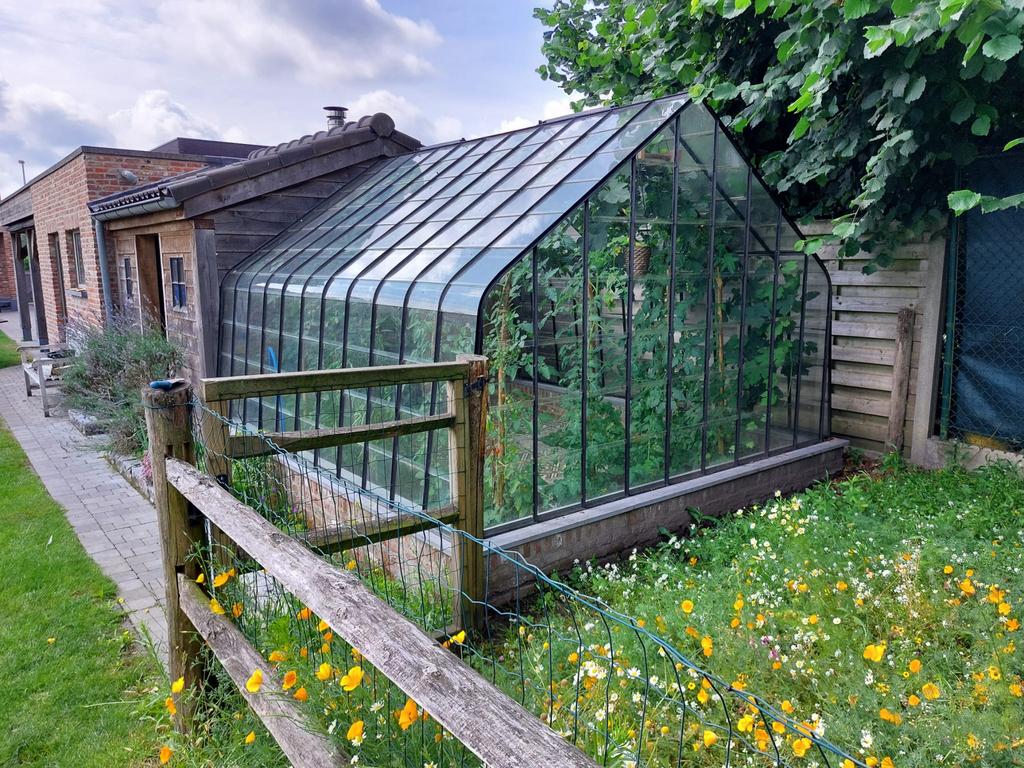 Materialen authentieke Druivenkas, Tuin en Terras, Ophalen, Glas, Gebruikt, Staal