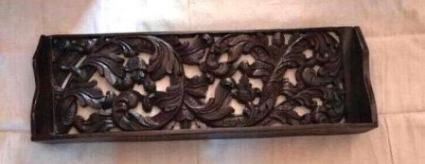 Houtsnijwerk plank / ornament, Ophalen of Verzenden