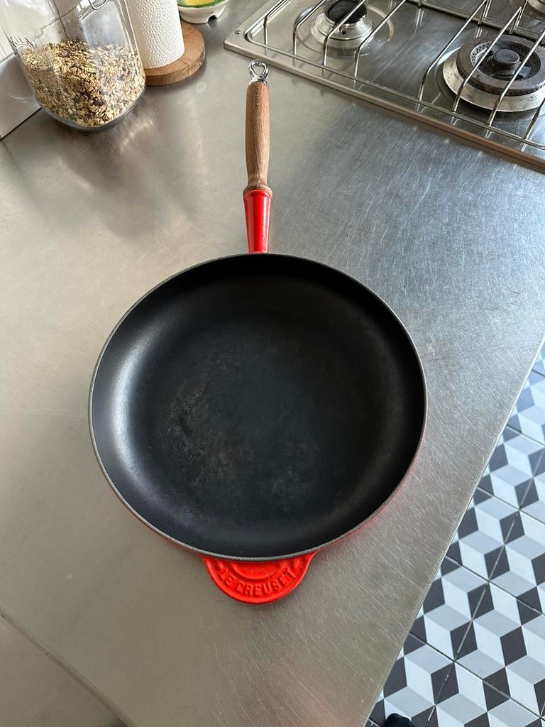 Le Creuset pan, Ophalen, Zo goed als nieuw, Gietijzer, Koekenpan of Braadpan