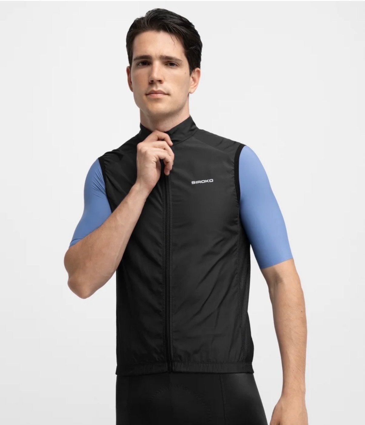 Siroko heren fietsvest winddicht V1 Blaast zwart - Maat XL, Zwart, Ophalen of Verzenden, Hardlopen of Fietsen, Maat 56/58 (XL)