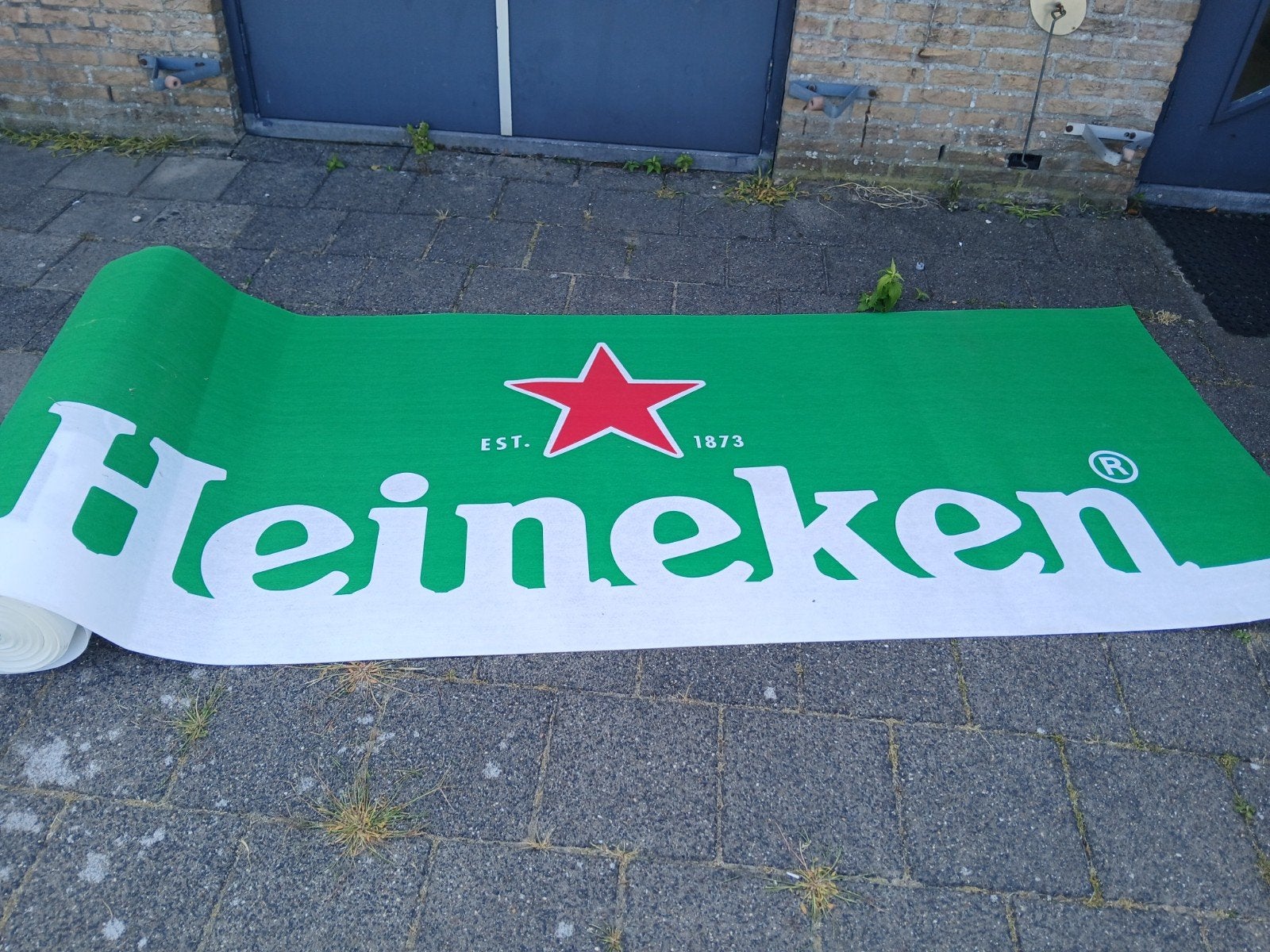 Heineken Loper - 120x5000 cm - Nieuw, Verzamelen, Biermerken, Ophalen of Verzenden, Nieuw, Heineken