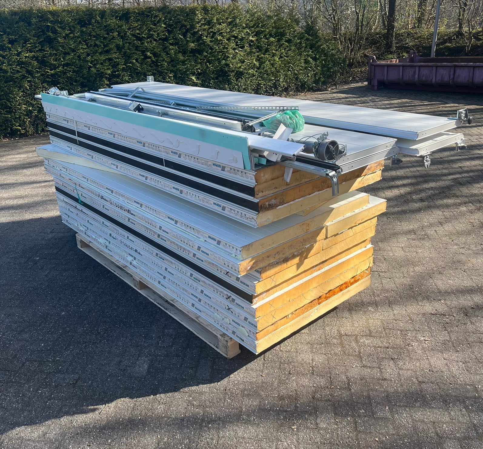 Koelcel met overheaddeur, 4x3m, Ophalen, Gebruikt, Dakisolatie, Hardschuim (Pir)