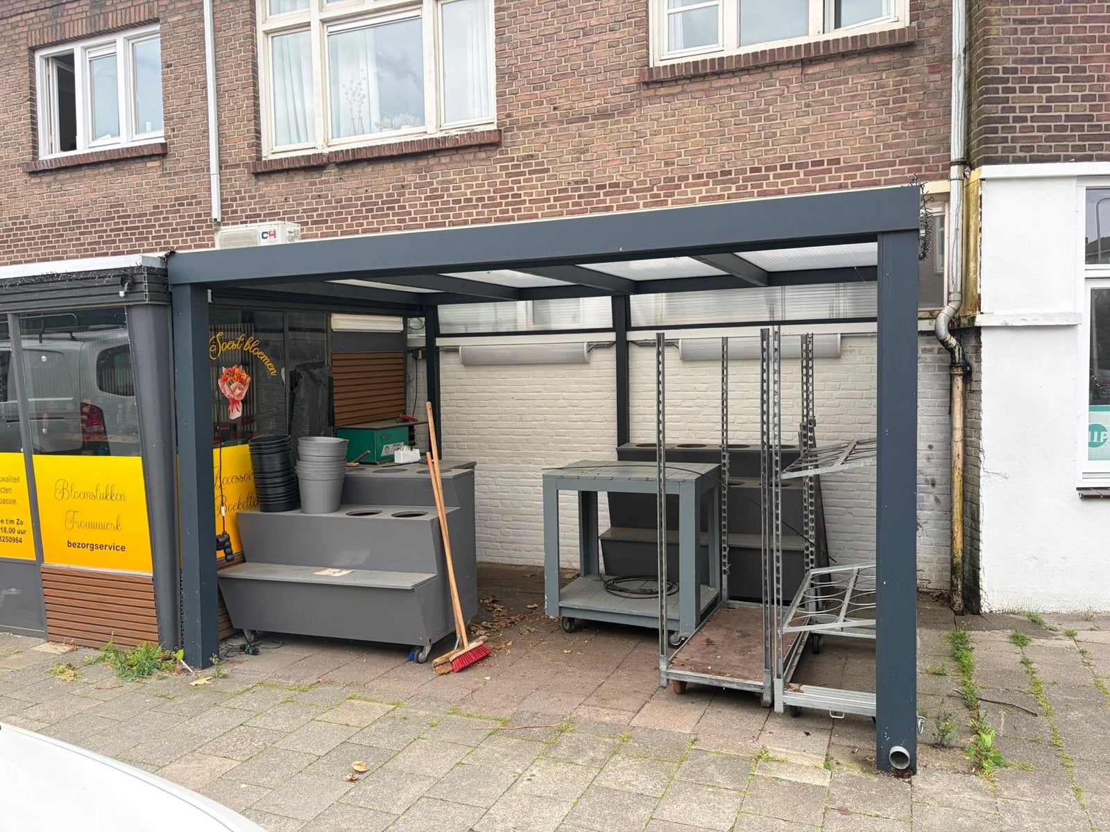 Moderne overkapping, zo goed als nieuw, Tuin en Terras, Overkappingen, Ophalen, Zo goed als nieuw, Overige typen