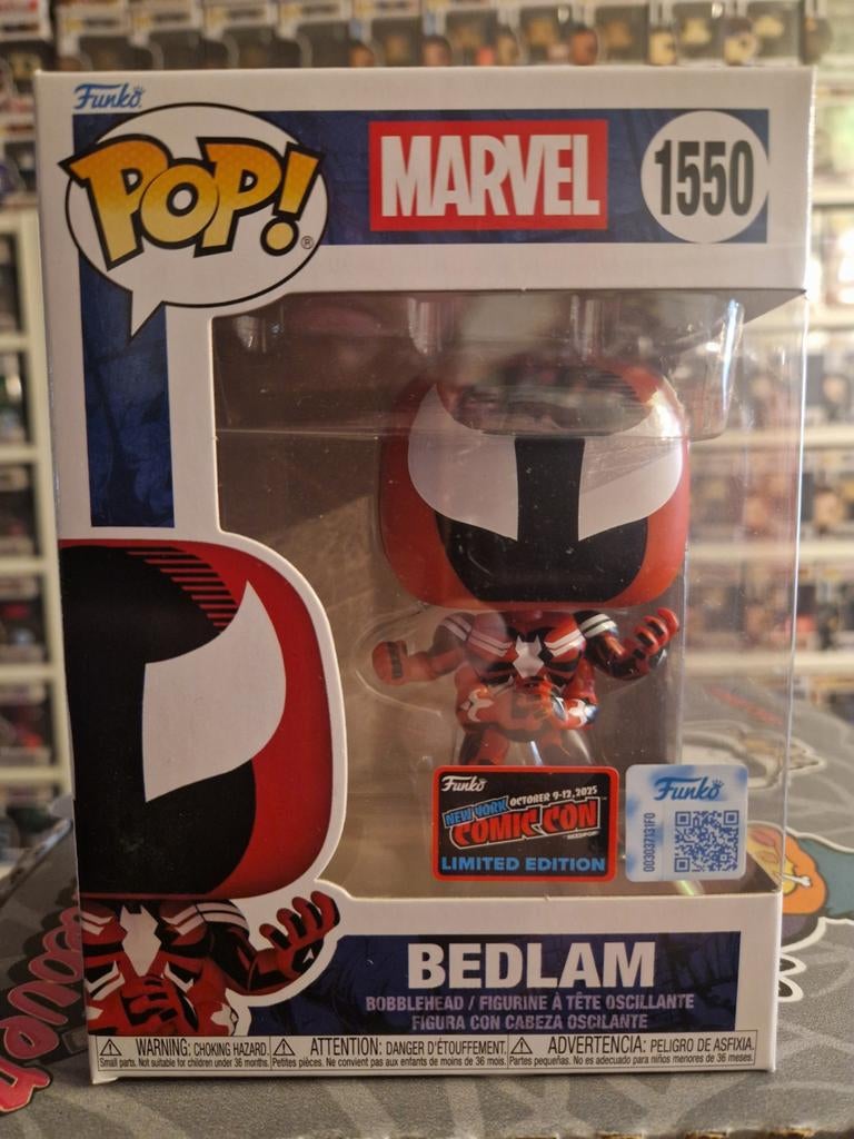 Funko Bedlam 1550 officiele NYCC sticker Marvel, Ophalen of Verzenden, Nieuw