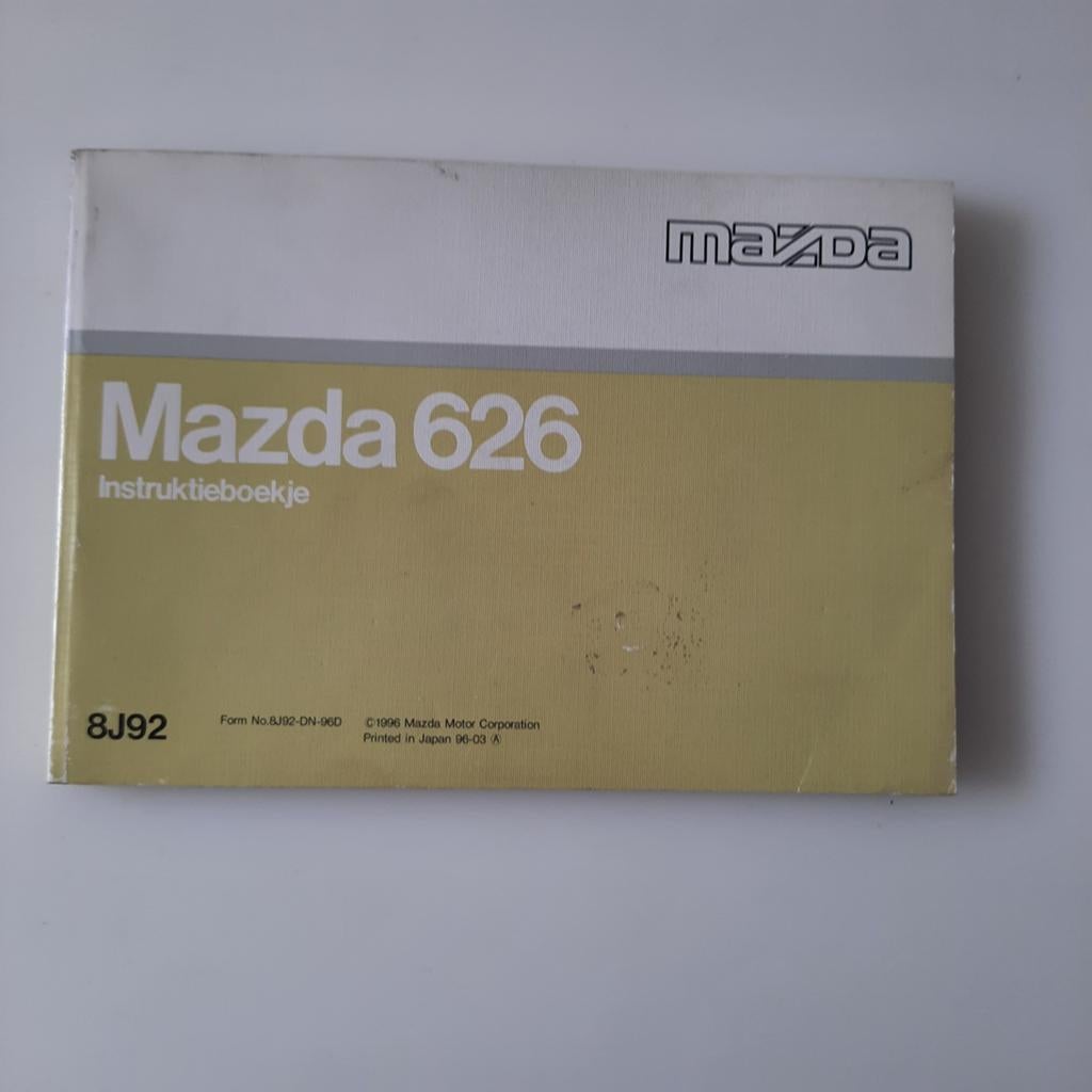 MAZDA 626 instruktieboek, Ophalen of Verzenden