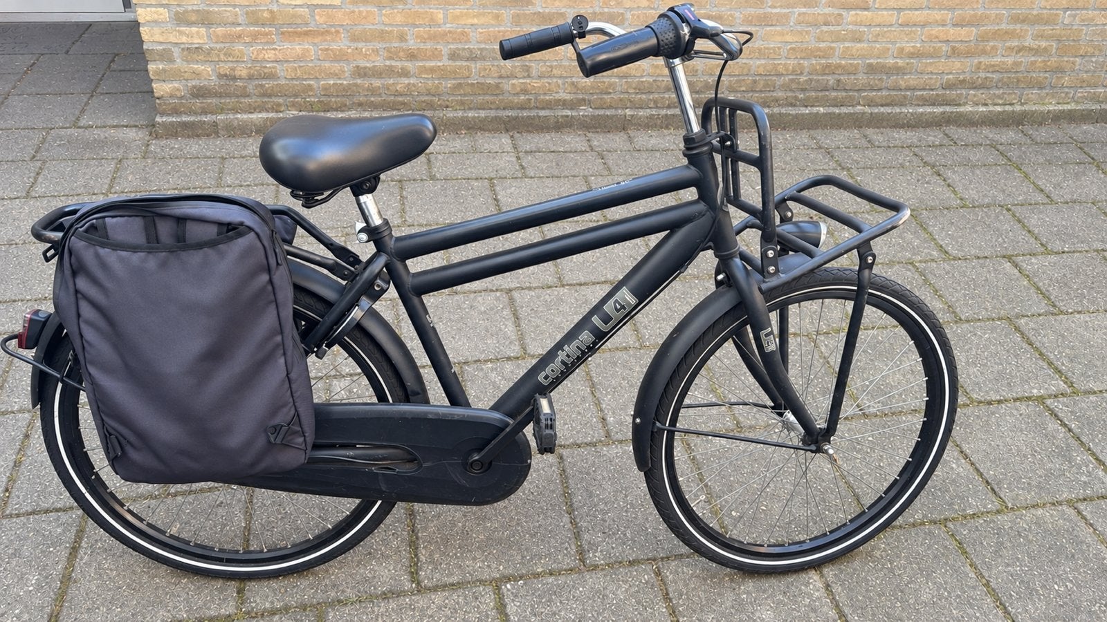 Cortina U4 Transportfiets - Zwart, gebruikt, Terugtraprem, Versnellingen, Ophalen of Verzenden, Gebruikt