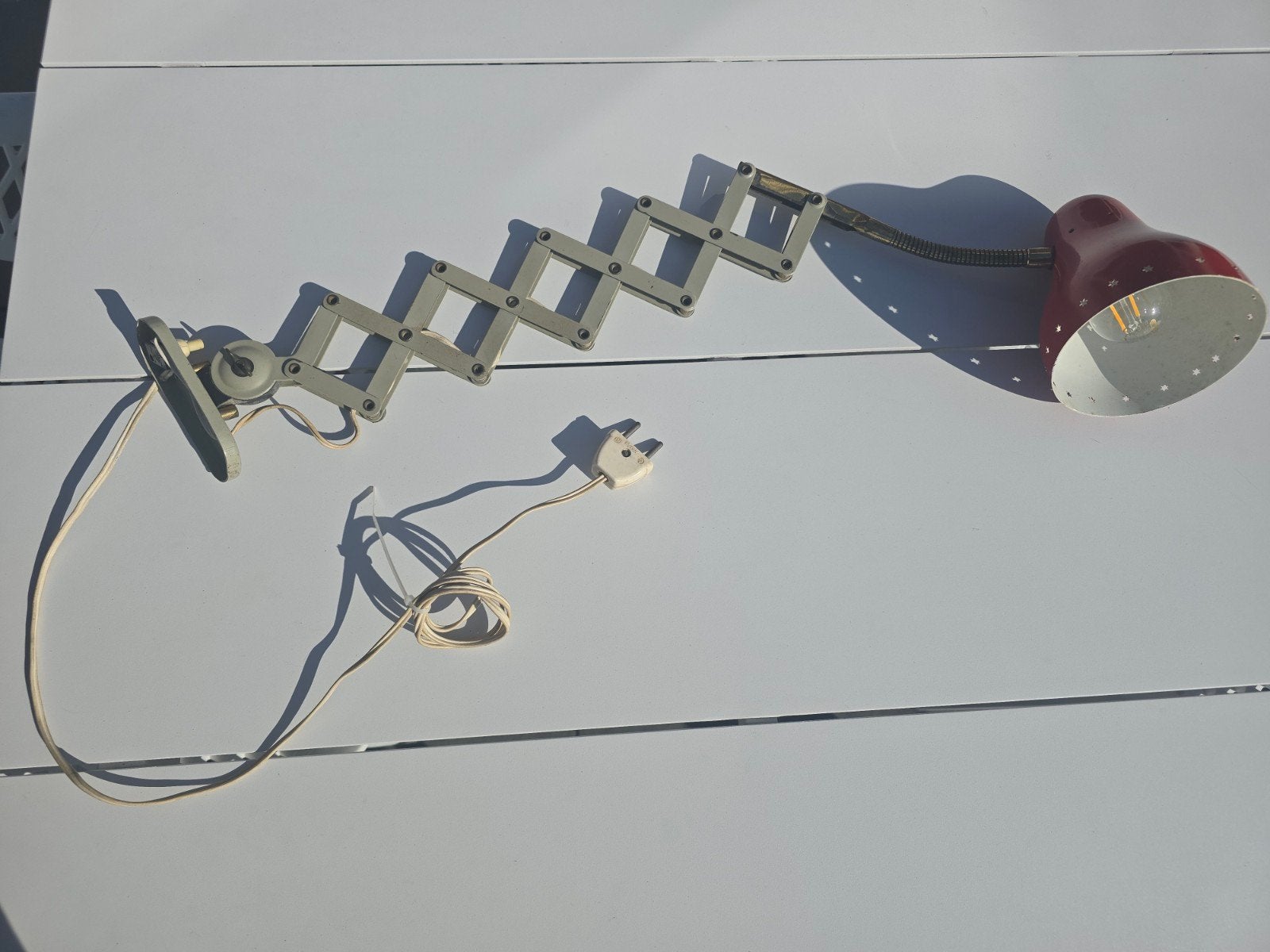 Vintage Hala wandlamp schaarlamp Busquet €89, Ophalen of Verzenden
