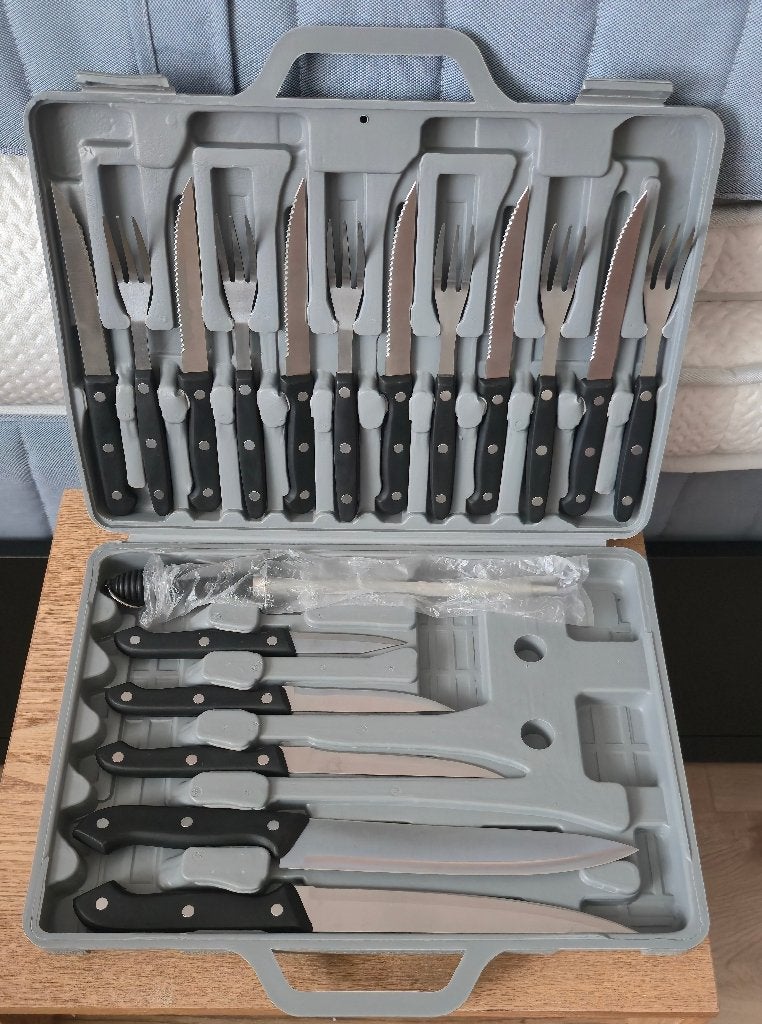 Perfection messenset 23-delig in originele koffer, Ophalen, Bestekset, Nieuw, Rvs of Chroom