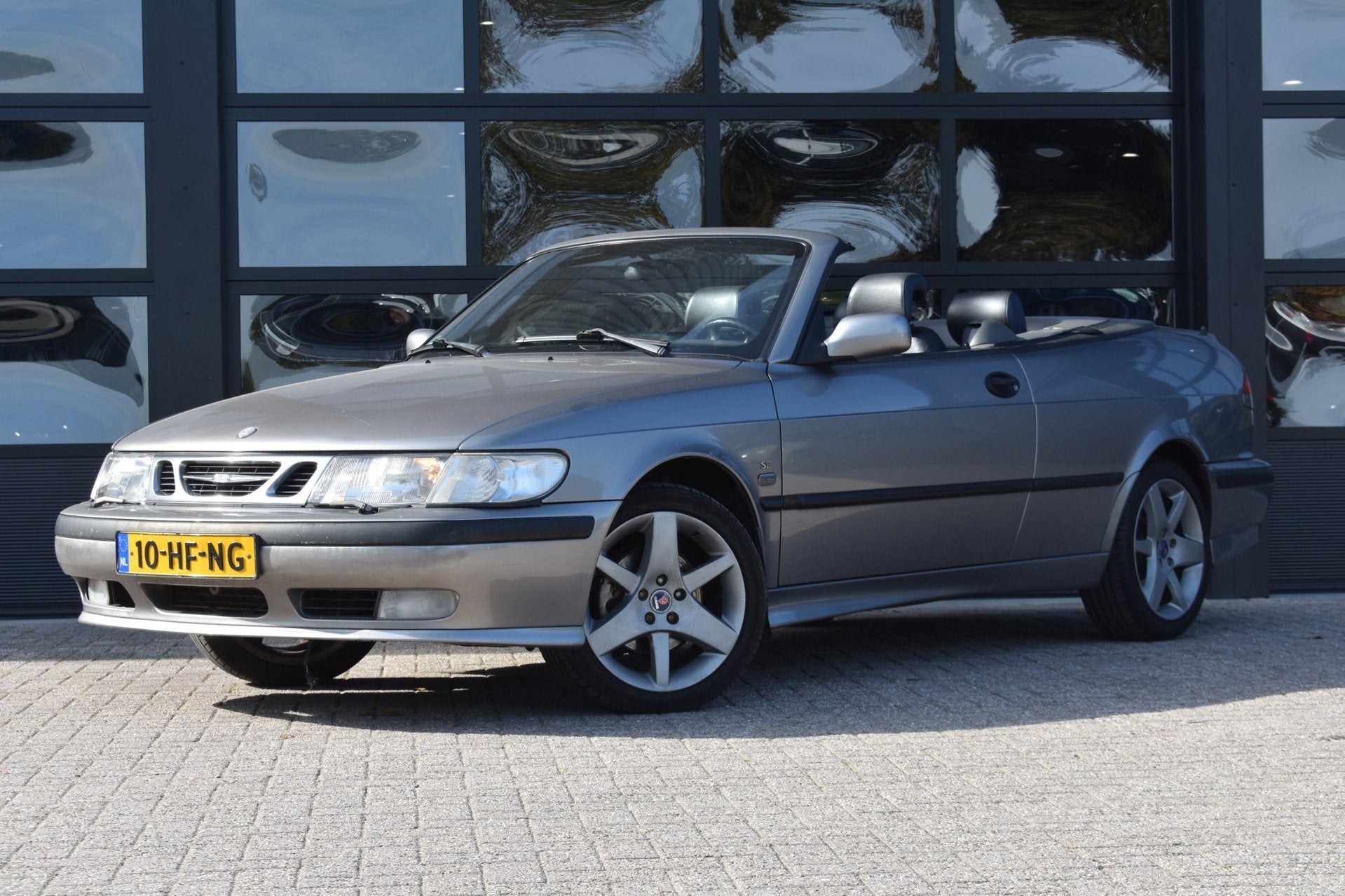 Saab 9-3 Cabrio 2.0 Turbo S '01 Leder Clima, Auto's, Voorwielaandrijving, Gebruikt, 4 cilinders, 4 stoelen