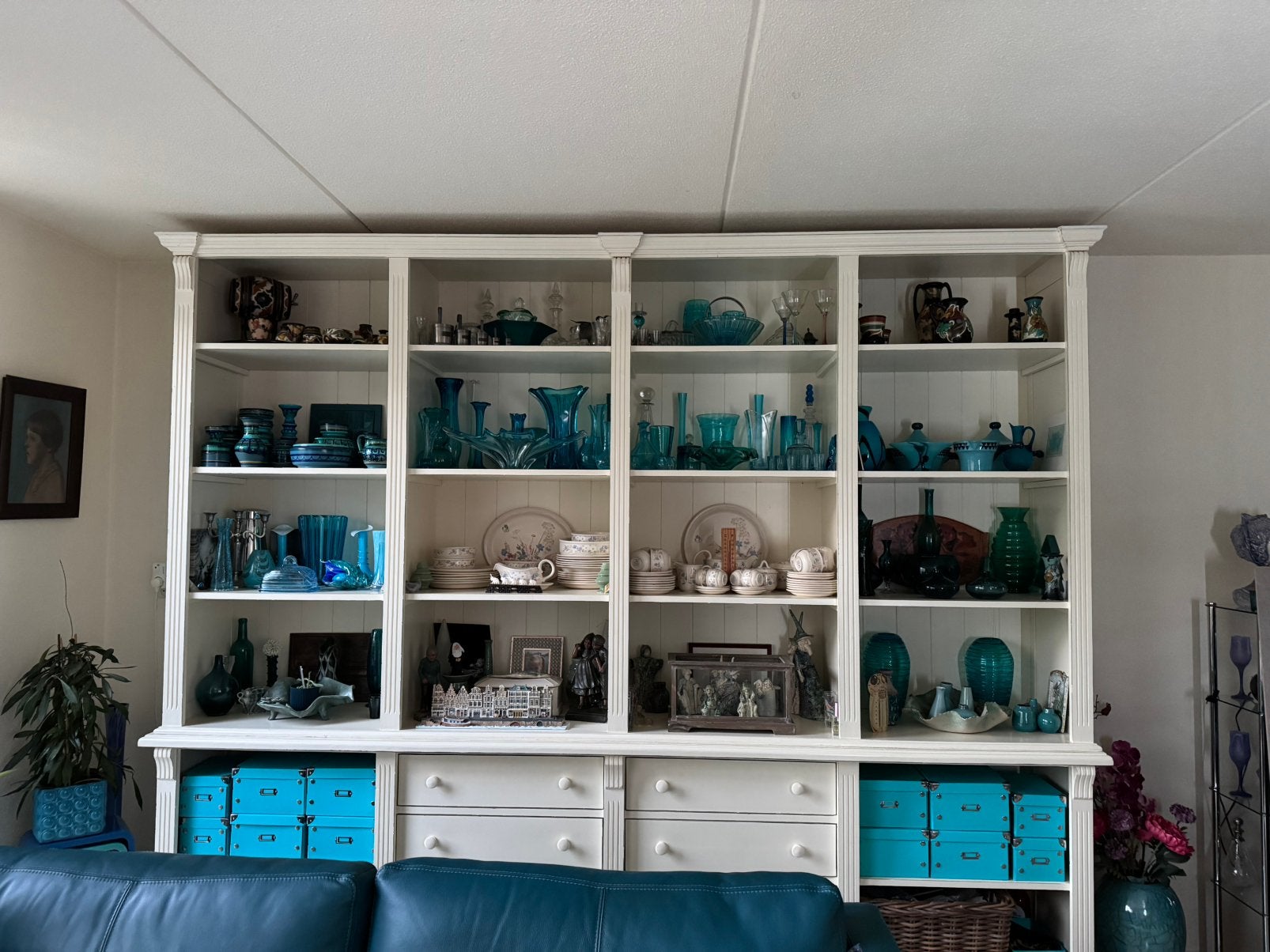 Grote Creme/Gebroken Witte Kast-Winkel/Boeken/Keuken, Ophalen