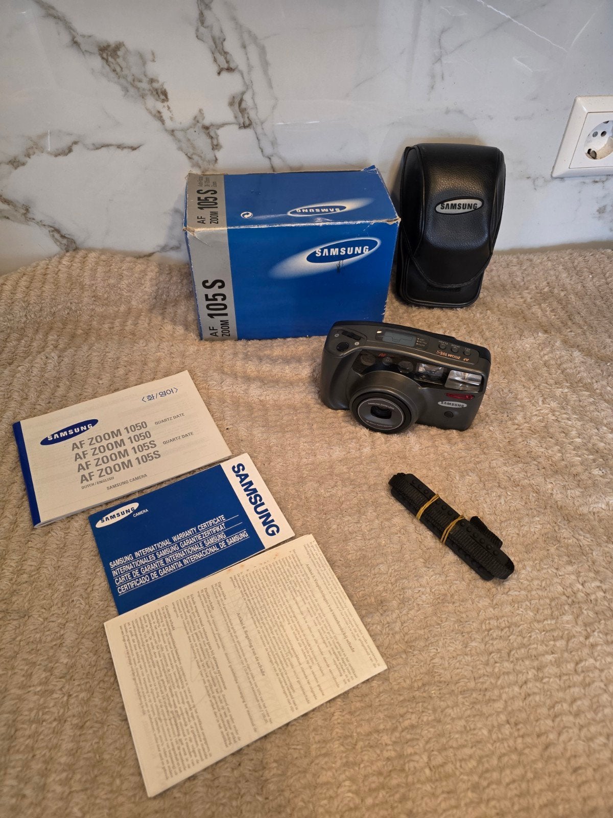 Samsung AF Zoom 105S analoge camera compleet, Audio, Tv en Foto, Fotocamera's Analoog, Ophalen of Verzenden