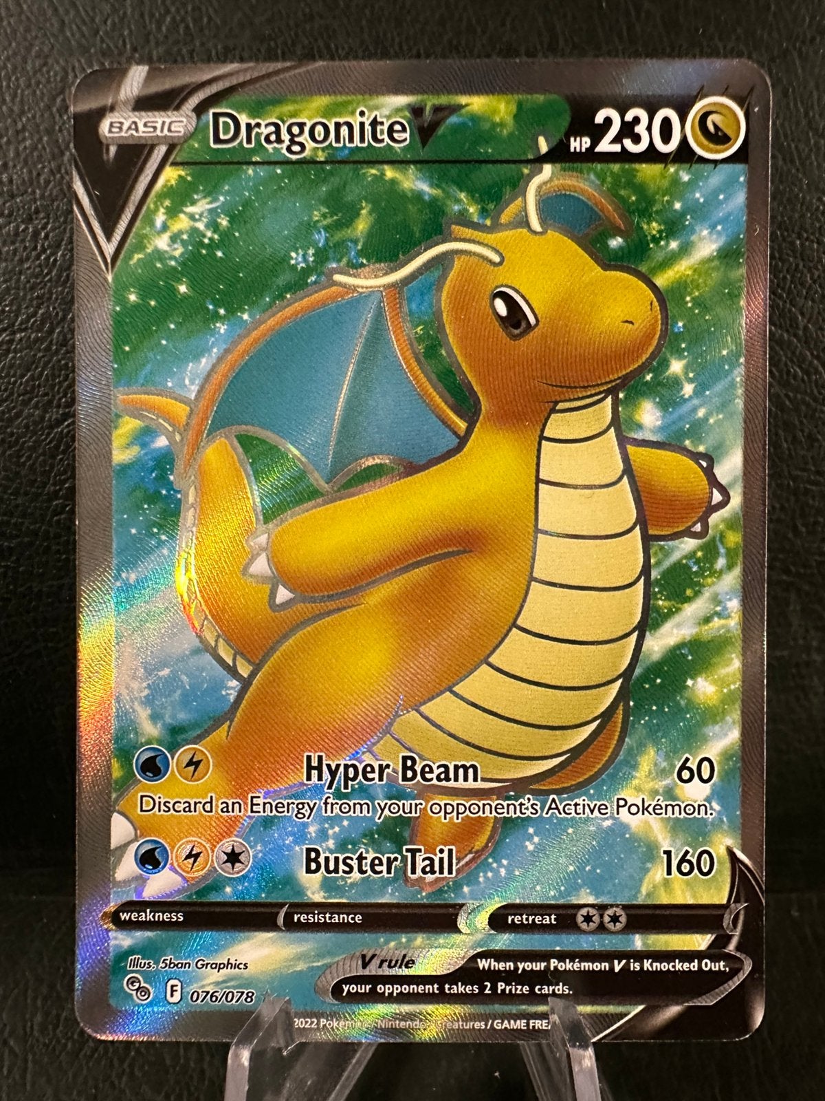 Pokemon go dragonite v 076/078, Ophalen of Verzenden, Zo goed als nieuw