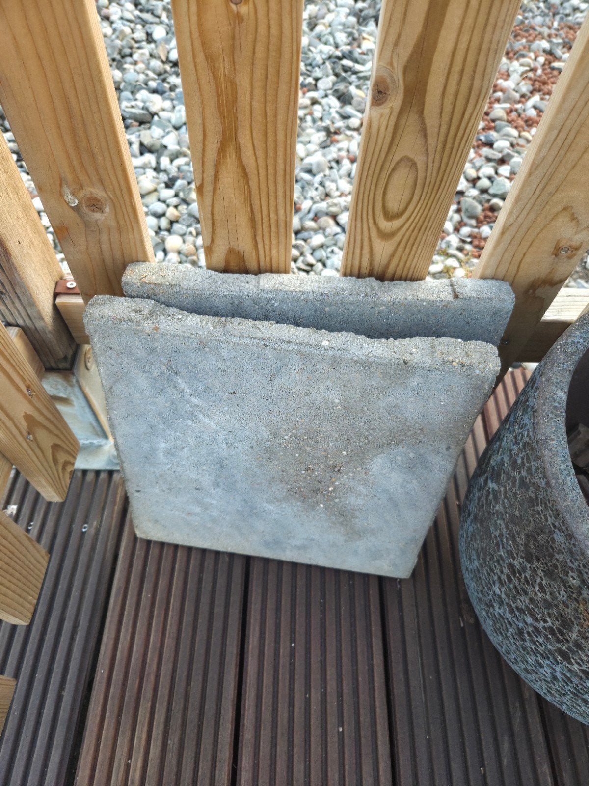3 grote 2 kleine tegels, Tuin en Terras, Ophalen, Gebruikt, Beton, Terrastegels