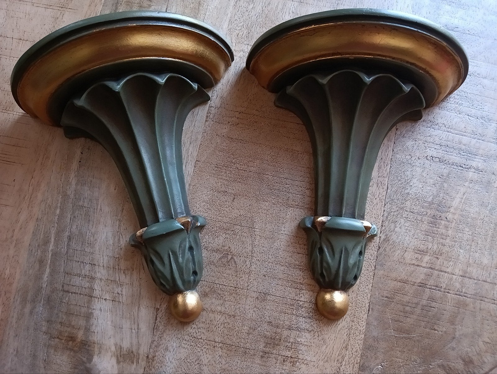 Art Deco Amsterdamse school jaaren 30 ,2 wandconcoles, Antiek en Kunst, Ophalen of Verzenden