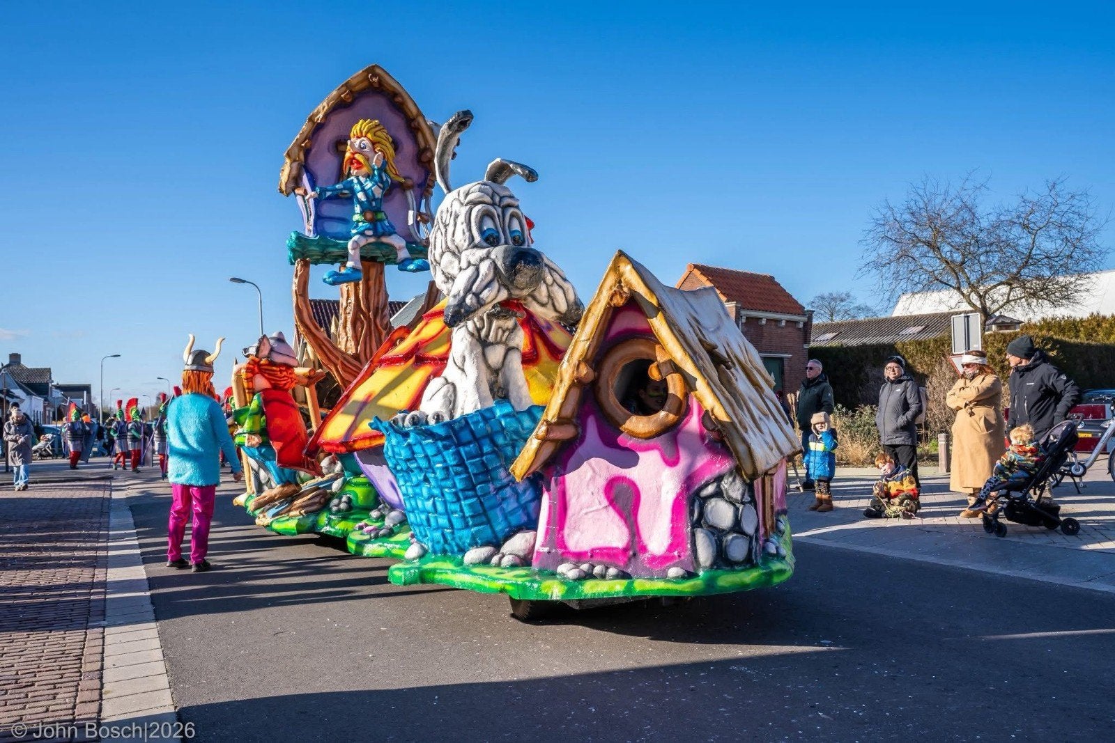 Carnavalswagen Asterix en Obelix thema, Ophalen, Gebruikt, Overige typen, Carnaval
