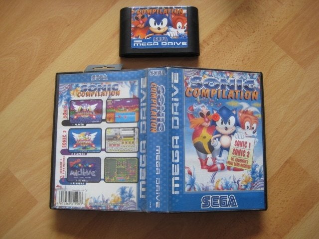 Sonic the Hedgehog compilation Sega Mega Drive Megadrive, Gebruikt, 1 speler, Ophalen of Verzenden, Vanaf 3 jaar