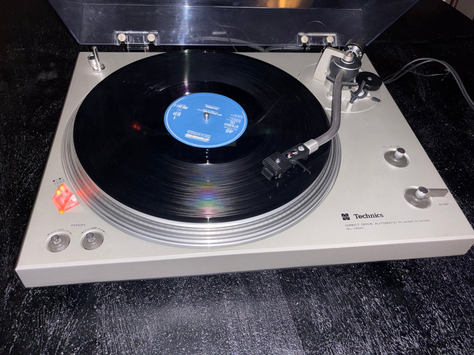 Technics SL-1400 Direct Drive Automatische Platenspeler, Audio, Tv en Foto, Ophalen, Gebruikt, Pitch-regelaar, Platenspeler