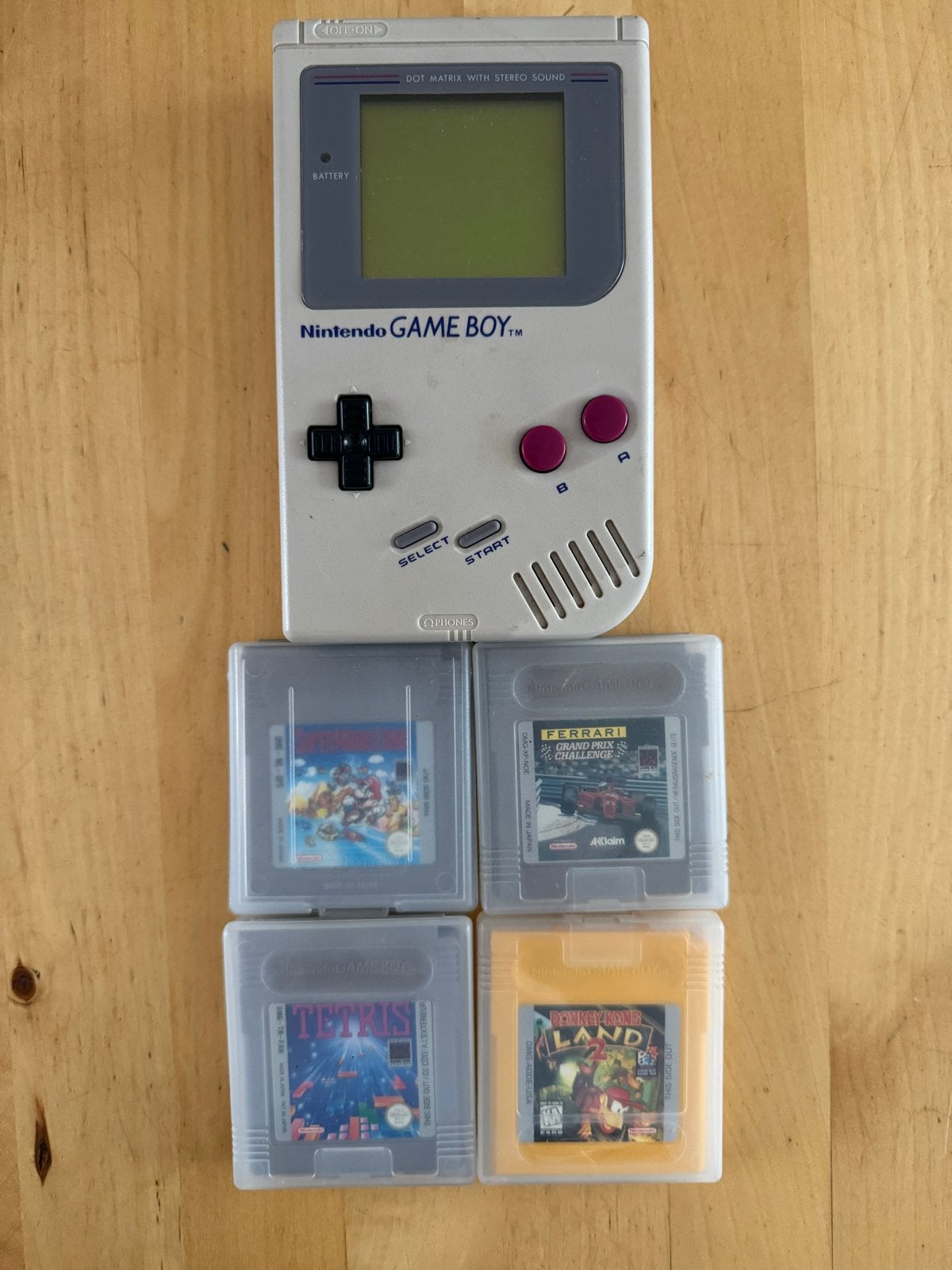 Nintendo Game Boy Classic met 4 spellen - Vintage Gaming, Spelcomputers en Games, Games | Nintendo Game Boy, Ophalen, Gebruikt