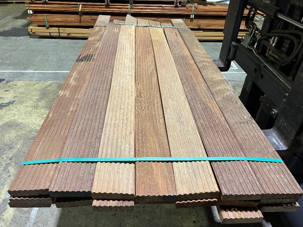 Hardhout Azobe planken vlonderplanken terrasdelen 35x138mm, Tuin en Terras, Ophalen, Nieuw, Hout