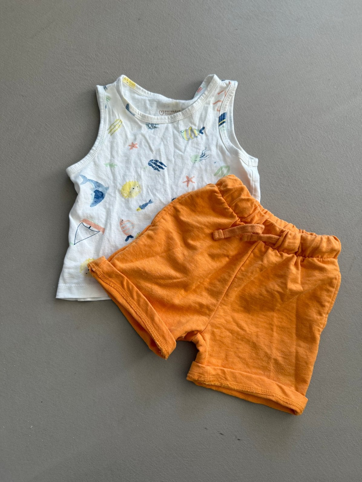 Zomer set maat 86, Kinderen en Baby's, Babykleding | Maat 86, Ophalen of Verzenden, Zo goed als nieuw, Jongetje, Setje