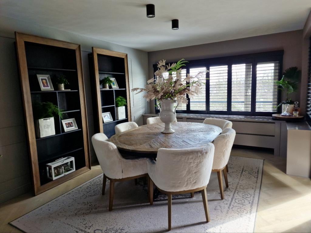 riviera maison Eivissa boekenkast eikenhout bruin zwart, Huis en Inrichting, Kasten | Boekenkasten, Ophalen, Eikenhout, 50 tot 100 cm