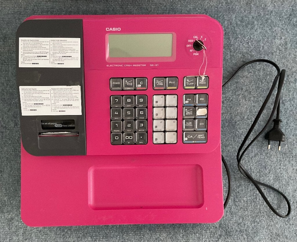 CASIO ROZE KASSA, Ophalen, Overige typen