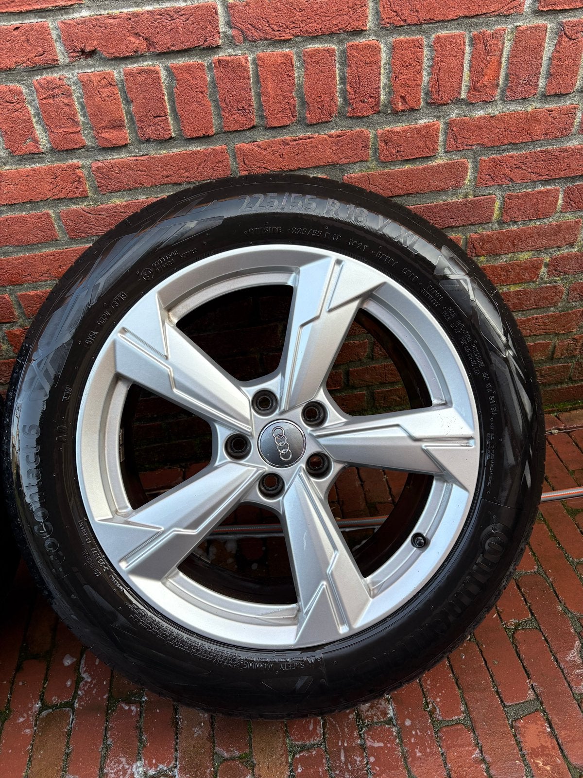 Audi A6(C8) 18 inch rotor velgen met Bridgestone zomerbanden, Ophalen, 18 inch, Gebruikt, Banden en Velgen