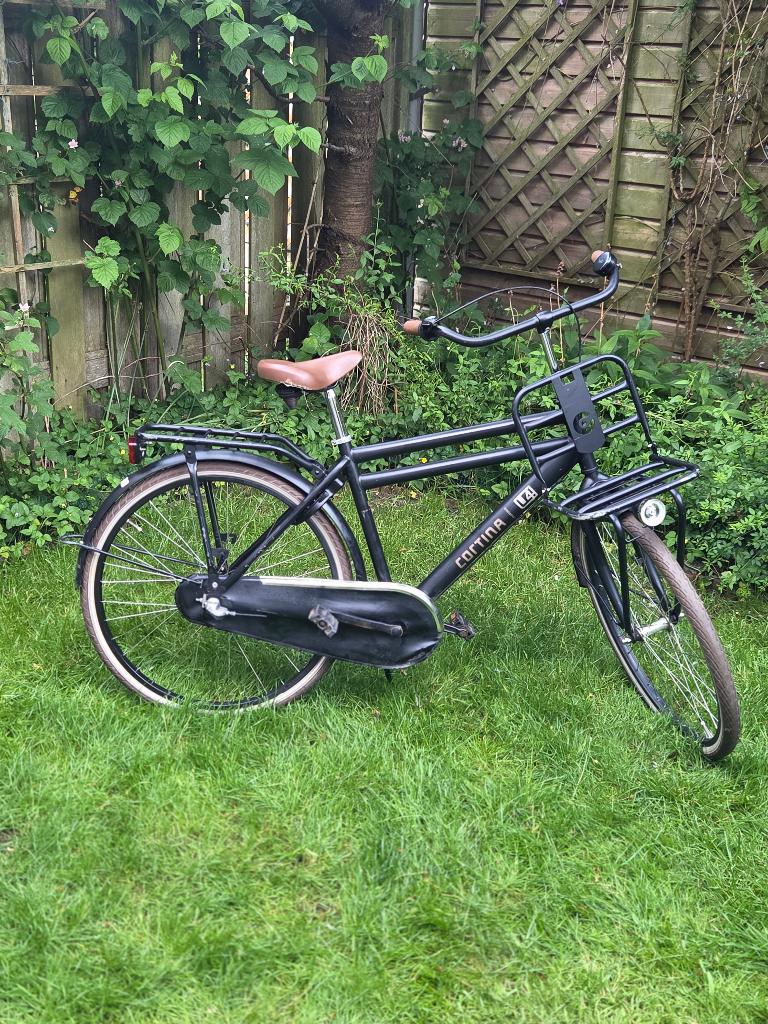 Jongensfiets Cortina U4 26 inch zwart, Fietsen en Brommers, Fietsen | Jongens, Terugtraprem, Gebruikt, Cortina U4 Transport, Versnellingen