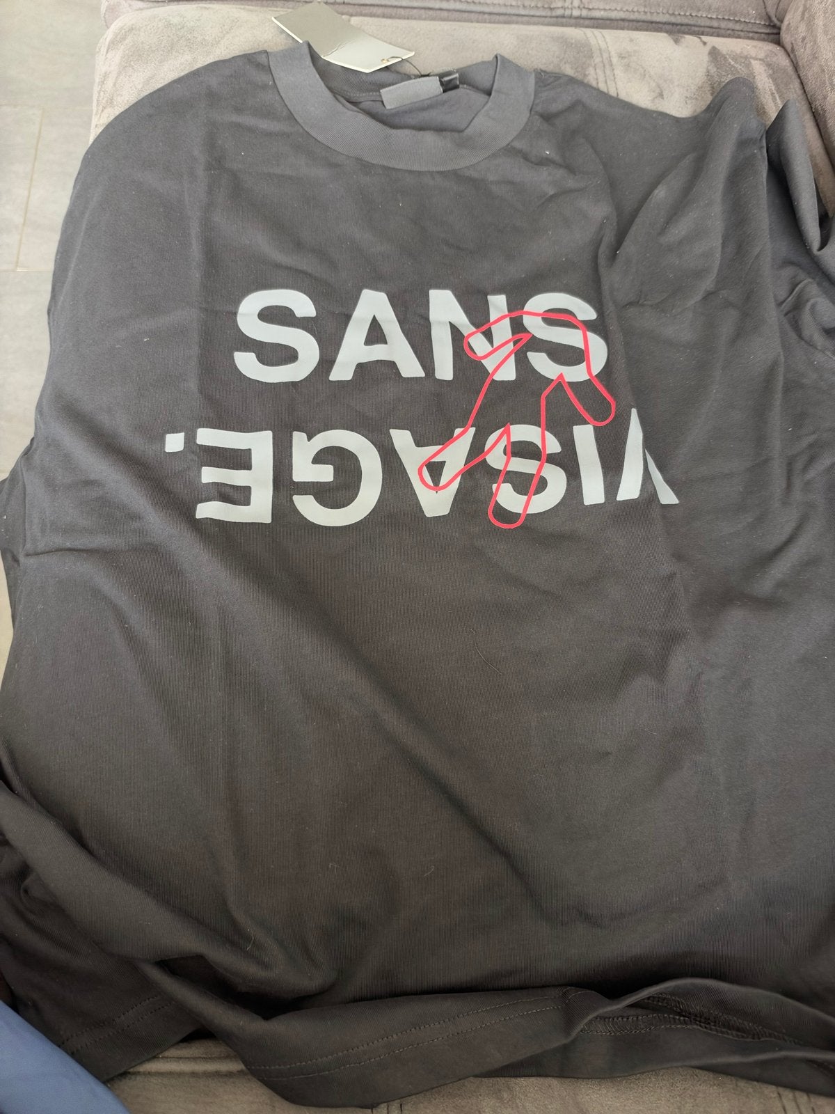 Sans Visage T-shirt - Maat M, Ophalen, Nieuw, Maat 48/50 (M), Zwart