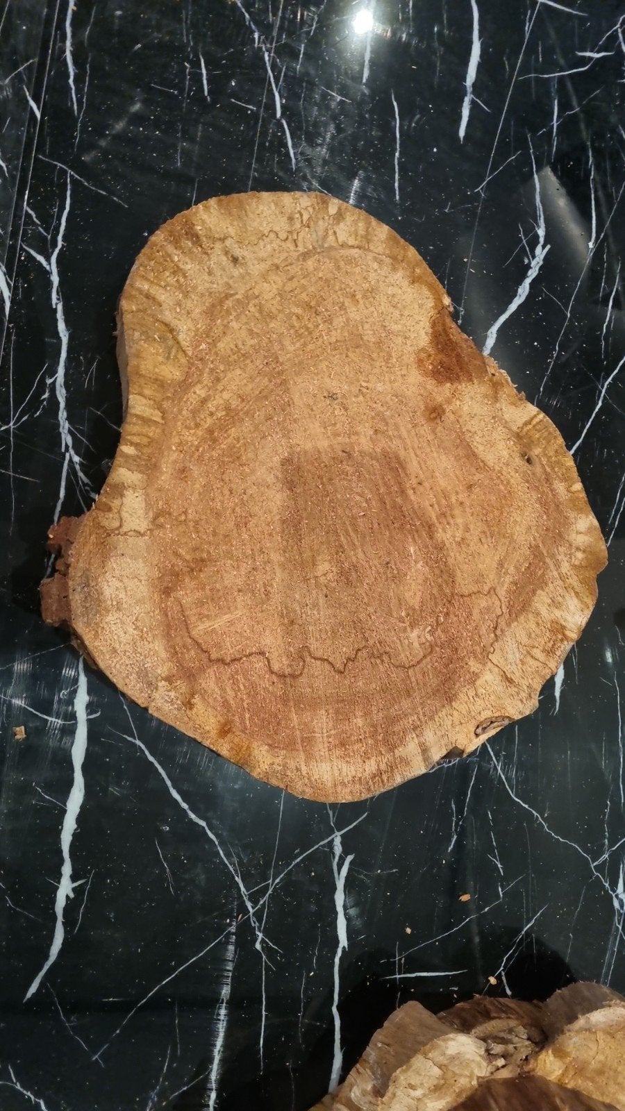 Houten schijf, diameter 50 cm, 6 cm dik, Doe-het-zelf en Verbouw, Hout en Planken, Gebruikt, Overige typen, Ophalen of Verzenden