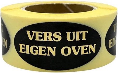 Partij Rollen stickers vers uit eigen oven, Ophalen of Verzenden