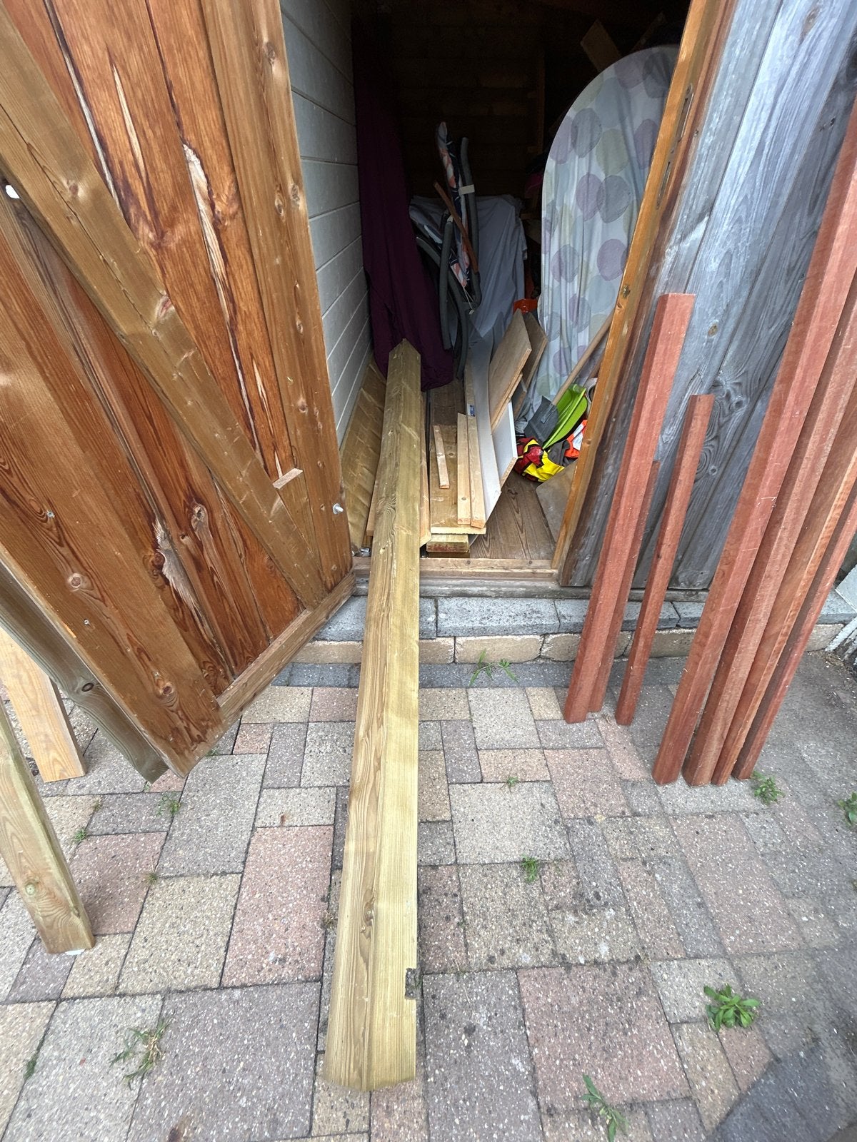 Geïmpregneerde paal 120x120x2500 mm, Nieuw, 200 tot 250 cm, 50 mm of meer, Balk