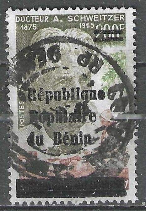 Benin 1988 - Michel F475 - Dokter Schweitzer (ST), Verzenden, Overige landen, Gestempeld