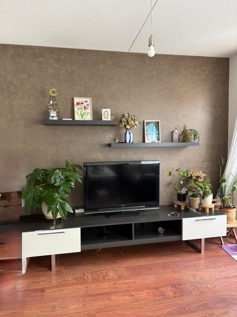 Tv meubel met bijhorende 2 planken, Ophalen, Zo goed als nieuw, 25 tot 50 cm, Minder dan 100 cm