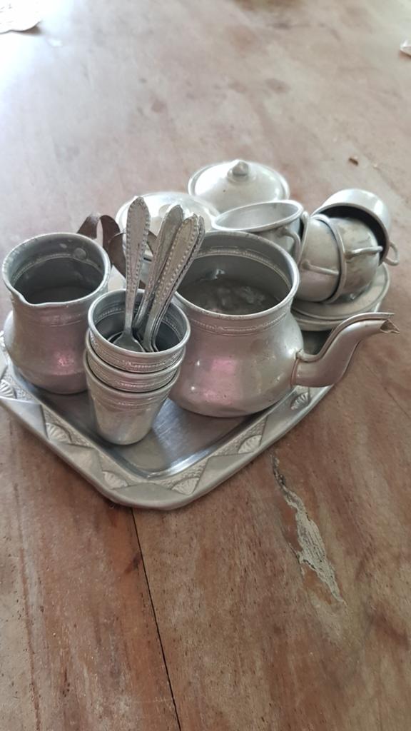 Vintage antiek kinder/ poppenservies, Antiek en Kunst, Ophalen of Verzenden