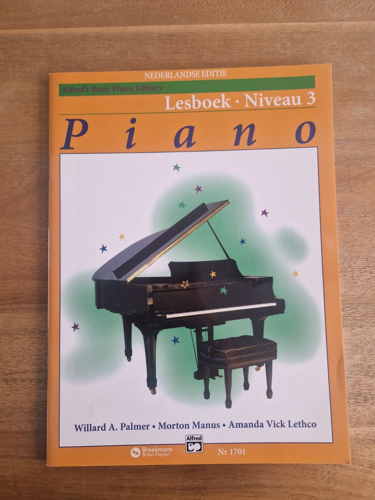 Alfred's Basic Piano Library Lesboek Niveau 3, Ophalen of Verzenden, Nieuw, Instrument, Willard A. Palmer, Morton Manus, Amanda Vick Lethco